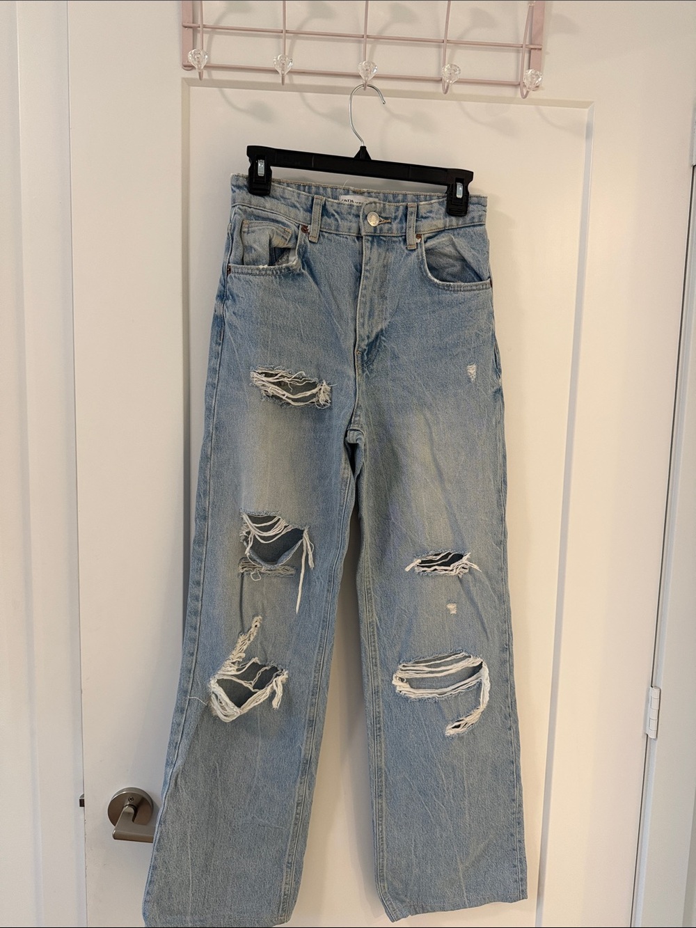 Zara Light Wash Denim Jeans